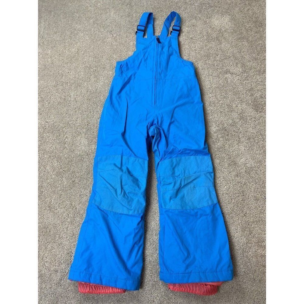 Lands’ End Kids Snowsuit Blue And Pink Overalls  Size 7